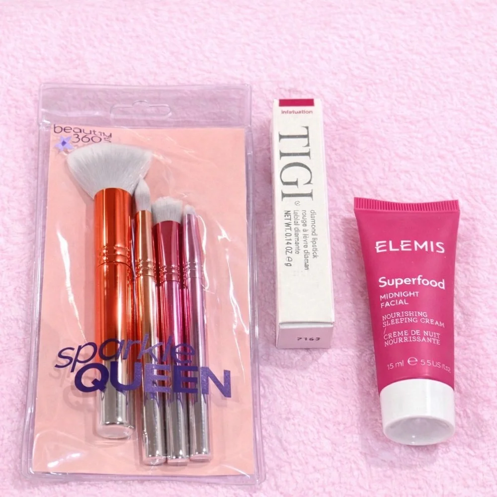 Pink Self Care Beauty Bundle Laneige Elemis Bath & Body Works Skincare + Makeup